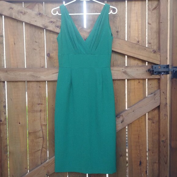 Stop Staring! emerald green sleeveless sheath dress marked XL fits like M. - Picture 2 of 14